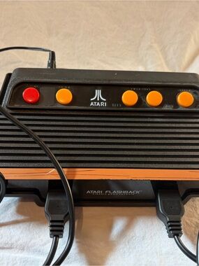 Atari Flashback Classic Console - Black with Orange and Red Buttons